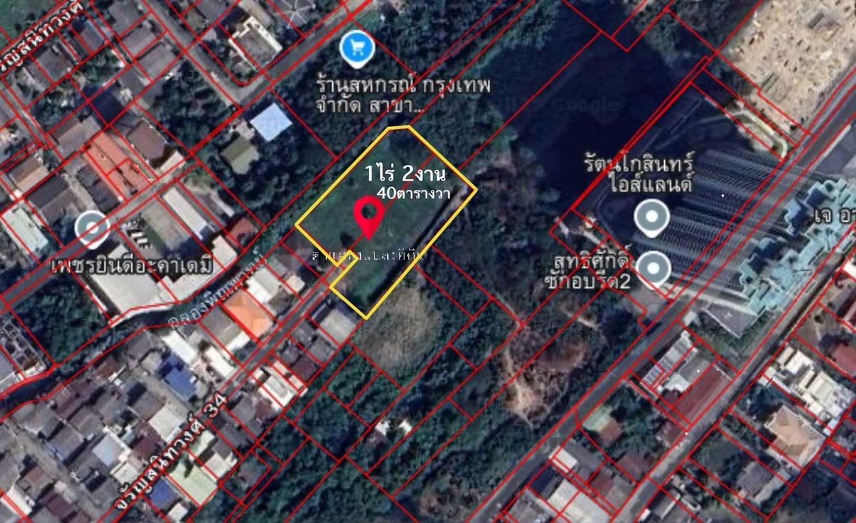 ขายที่ดินปิ่นเกล้า จรัญสนิทวงศ์ : ขายที่ดินเปล่า 1 ไร่ 2 งาน 40 ตร.ว. ซอยจรัญสนิทวงศ์ 34 