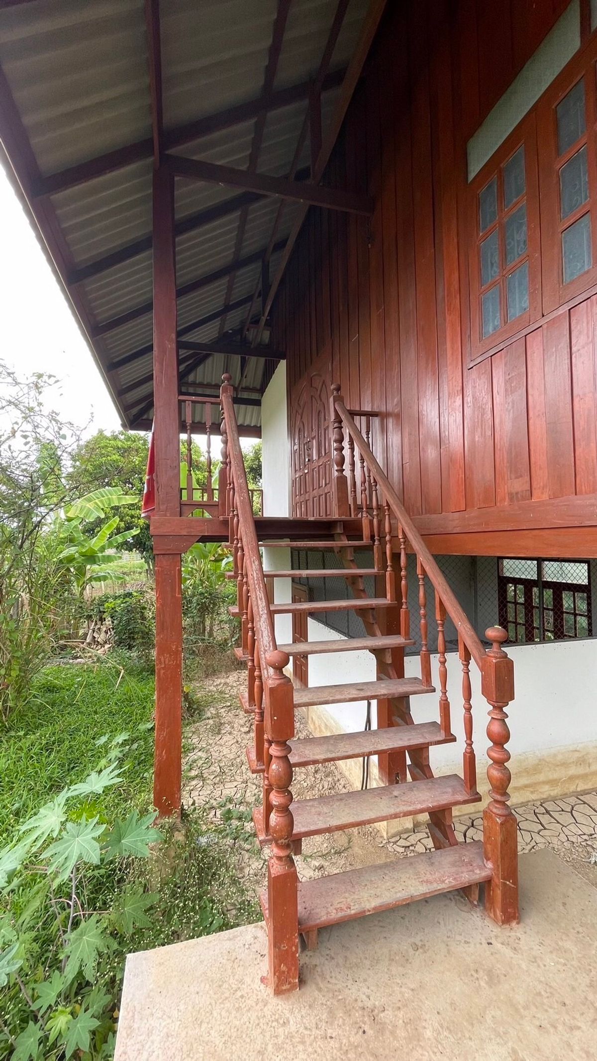 For SaleHouseLamphun : 2 -storey detached house for sale, Lanna style, natural atmosphere, Ping River, Lamphun Province
