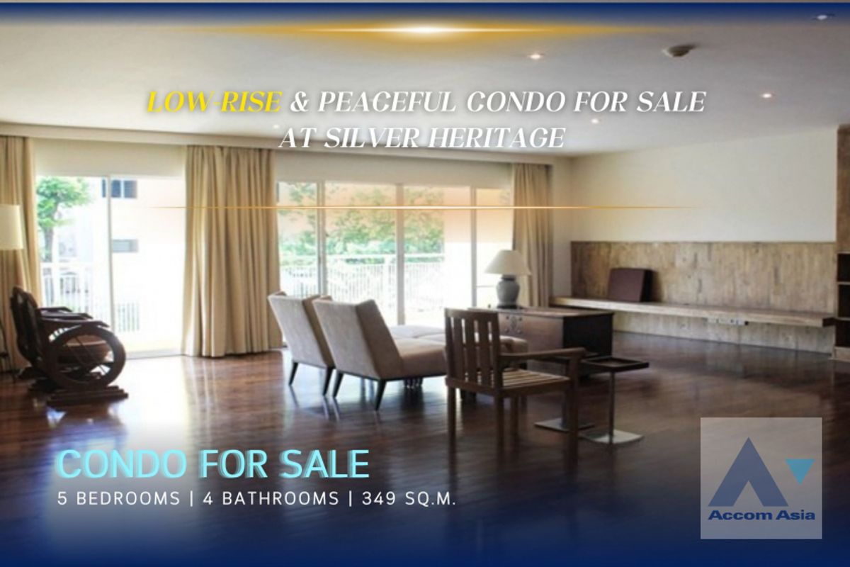 CondoSukhumvit, Asoke, Thonglor : 🔼AccomA🔽 Elegant family-size condo with private ambiance in Sukhumvit at Silver Heritage (AA29552)