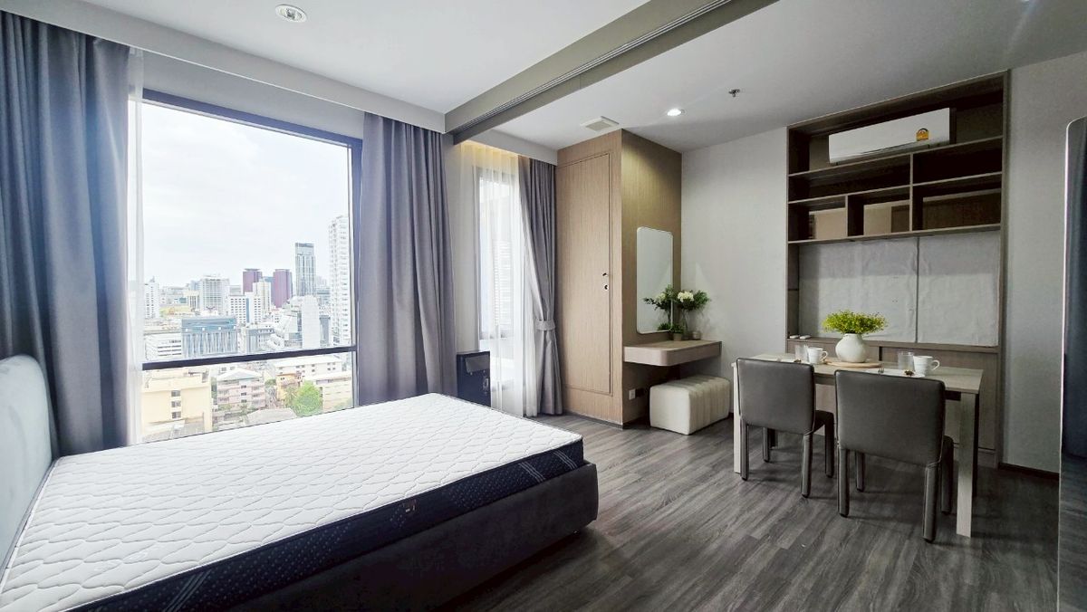 ให้เช่าคอนโดราชเทวี พญาไท : 🏙 ห้องมุม วิวโล่ง ใจกลางอนุสาวรีย์ฯ 🌟 IDEO MOBI RANGNAM เพียง 23,000 บาท/เดือน ✅ แต่งครบ พร้อมเข้าอยู่ ใกล้ BTS แค่ 300 เมตร