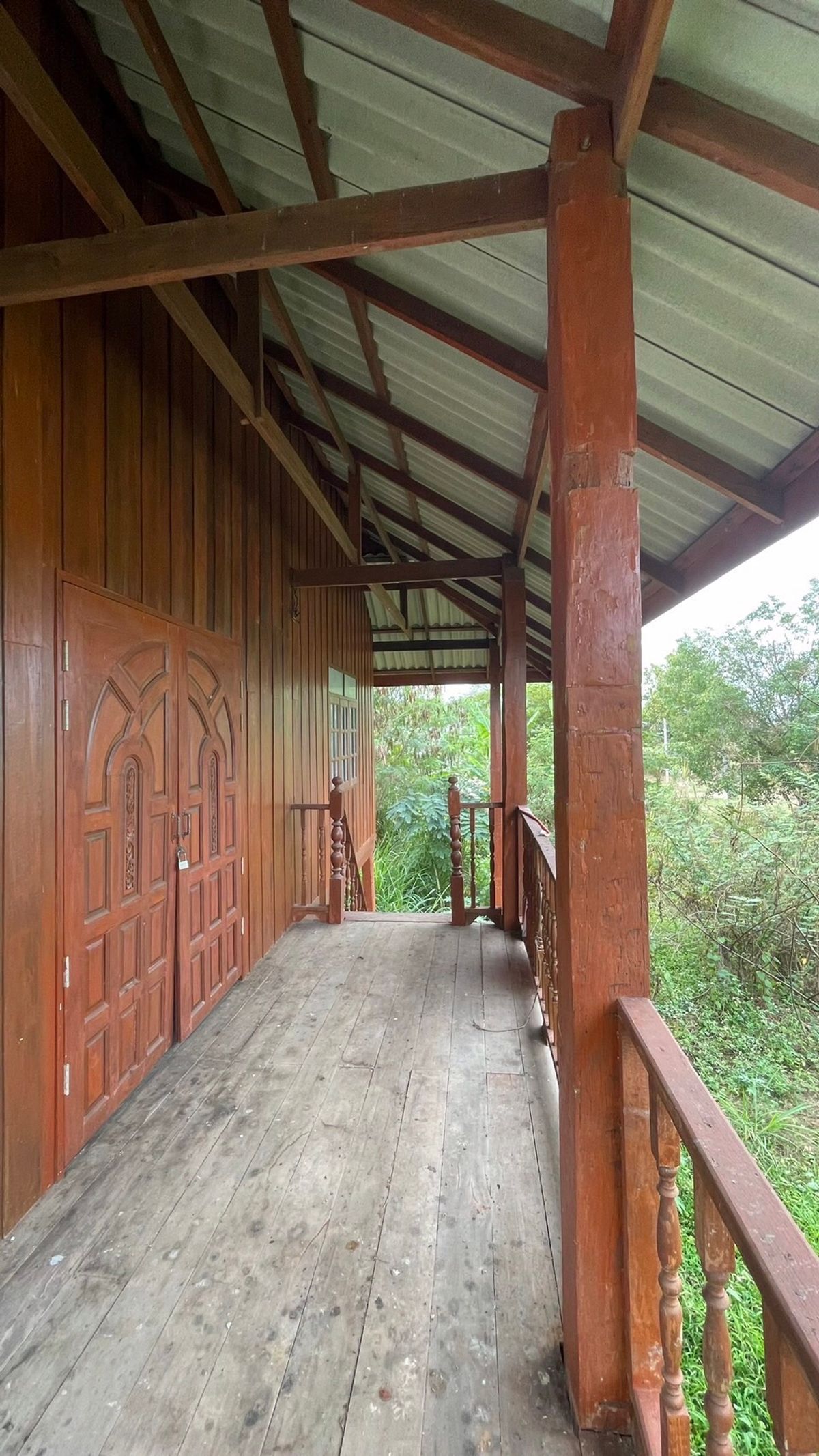 For SaleHouseLamphun : 2 -storey detached house for sale, Lanna style, natural atmosphere, Ping River, Lamphun Province