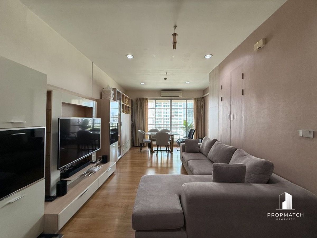 ให้เช่าคอนโดราชเทวี พญาไท : ✨Flash Deal ✨Baan Klang Krung Siam - Pathumwan(2Bed2Bath84.5SQM.)แต่งครบพร้อมอยู่ !! เพียง 42,000 บาทต่อเดือน Tel.0981315848 @propmatch
