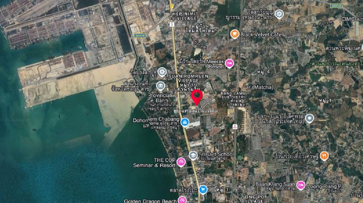 For SaleLandPattaya, Bangsaen, Chonburi : Large plot of land, good location! Eastern Pattaya - Pontoon