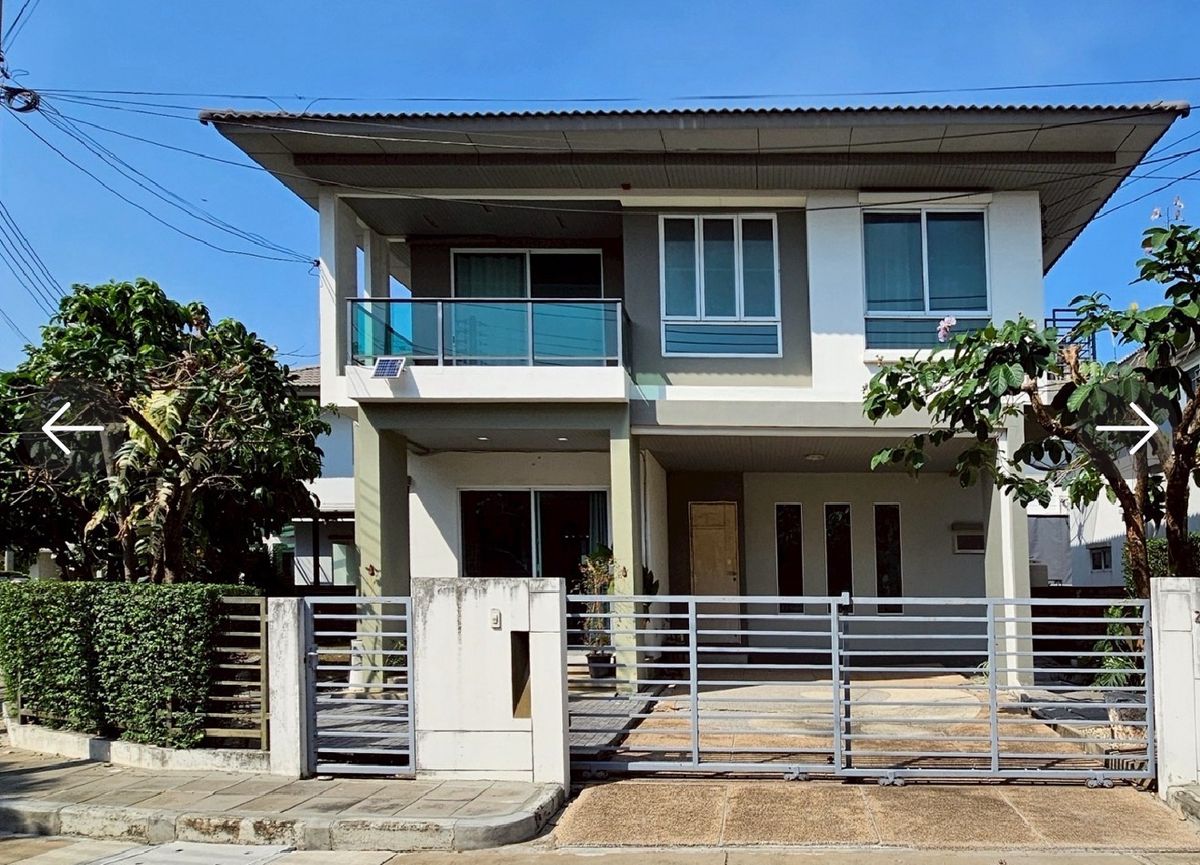 ขายบ้านปทุมธานี รังสิต ธรรมศาสตร์ : 🏠 ✔️🌞🌝ขายบ้านเดี่ยว ฮาบิเทีย บอนด์ ราชพฤกษ์ หลังมุม 📌📌มีพื้นที่มากกว่าบ้านหลังอื่นในโครงการ ✔️✔️ ราคาตลาดค่ะ  ✅🏠💙