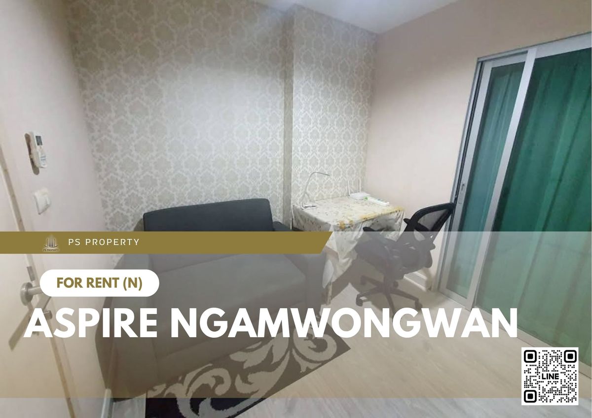 For RentCondoChaengwatana, Muangthong : For rent 📍 Aspire Ngamwongwan 📍 Fully furnished and equipped with electrical appliances, near The Mall Ngamwongwan