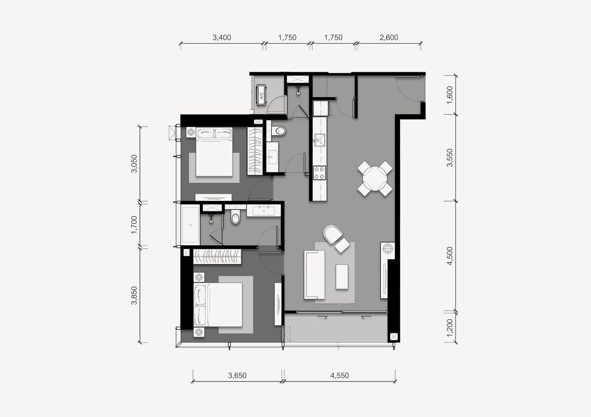 ขายคอนโดสาทร นราธิวาส : Tait Sathorn 12 2 ห้องนอน 2 ห้องน้ำ ขนาด 87 ตรม. ราคา 25,620,000 บาท ติดต่อ 0659826412/ Line : chatt.06