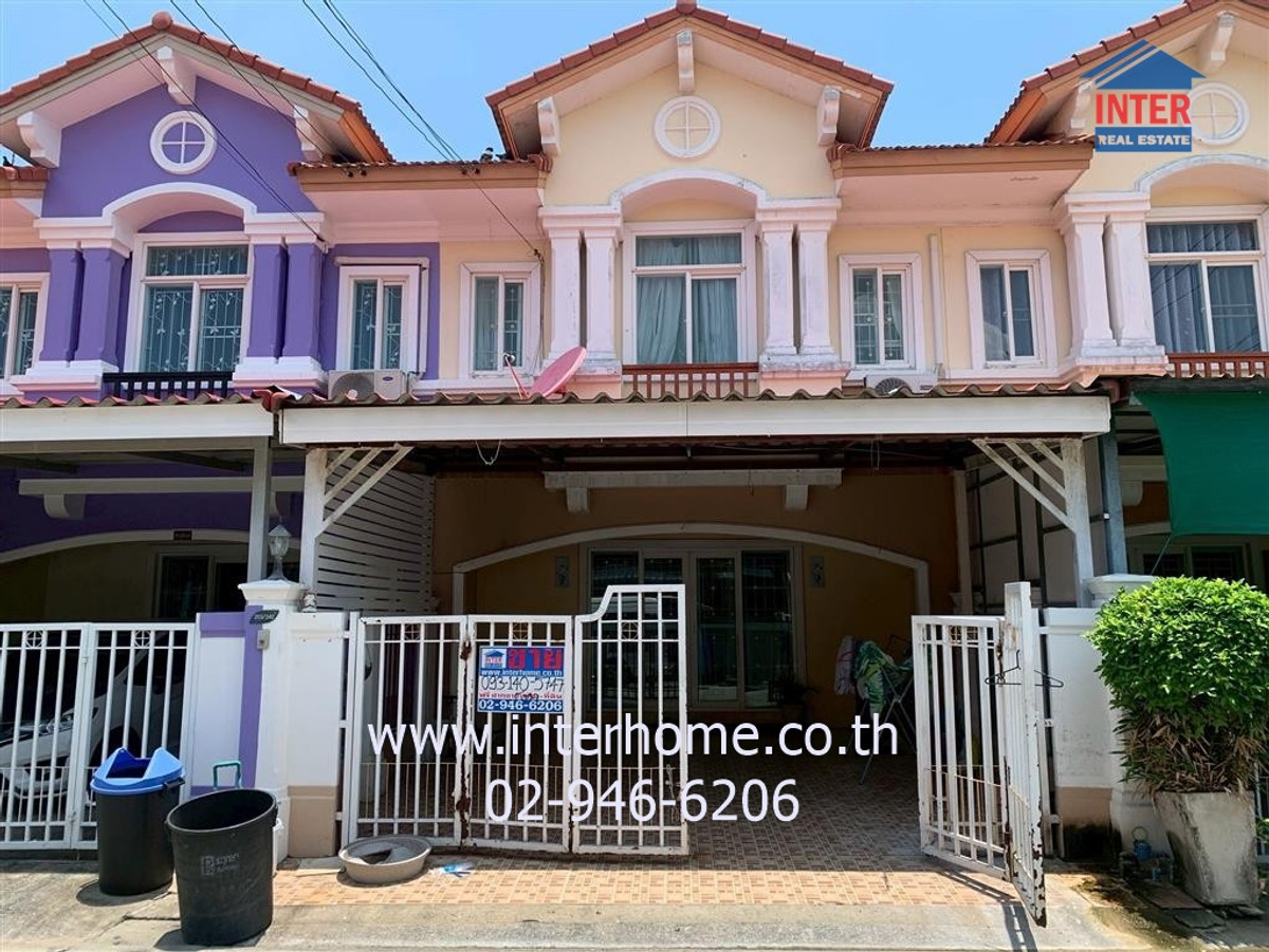 For SaleTownhomeVipawadee, Don Mueang, Lak Si : 2 -story townhome 21.4 sq.w., The Connect Village Don Mueang-Vibhavadi 7/1 near Don Mueang Police Station Vibhavadi-Rangsit Road, Terd Rat Road, Don Mueang District, Bangkok