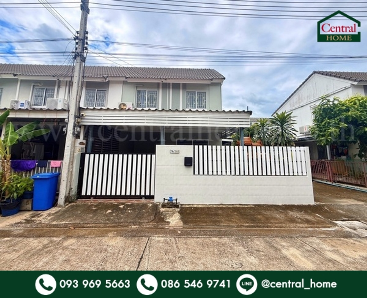 ขายทาวน์โฮมปทุมธานี รังสิต ธรรมศาสตร์ : ทาวน์โฮม บ้านพฤกษา 60 รังสิต - บางพูน หลังมุม