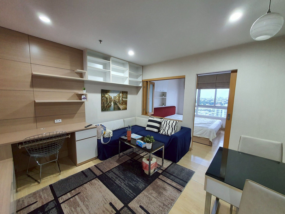 For RentCondoKaset Nawamin,Ladplakao : SVR-235 Condo for Rent, Spray Park Park, 35 sqm. 1 bedroom, Building B, Floor 9 BTS Kasetsart