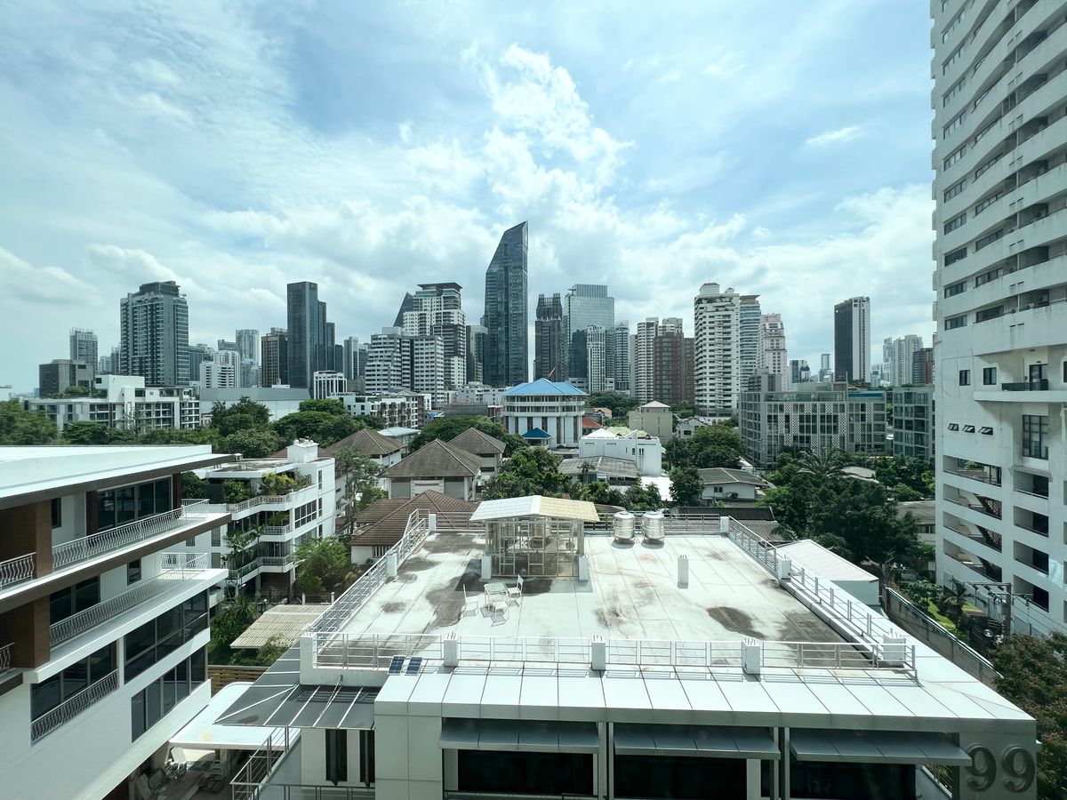 For RentCondoSukhumvit, Asoke, Thonglor : Condo for rent 49 Plus, decorated with 1 bedroom, 1 bathroom, size 51 square meters, 8th floor, near BTS Thonglor