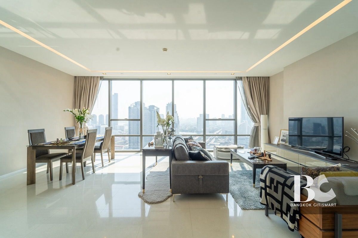 ขายคอนโดสาทร นราธิวาส : Private lift | City view on High floor‼️Sathorn CBD The Bangkok Sathorn