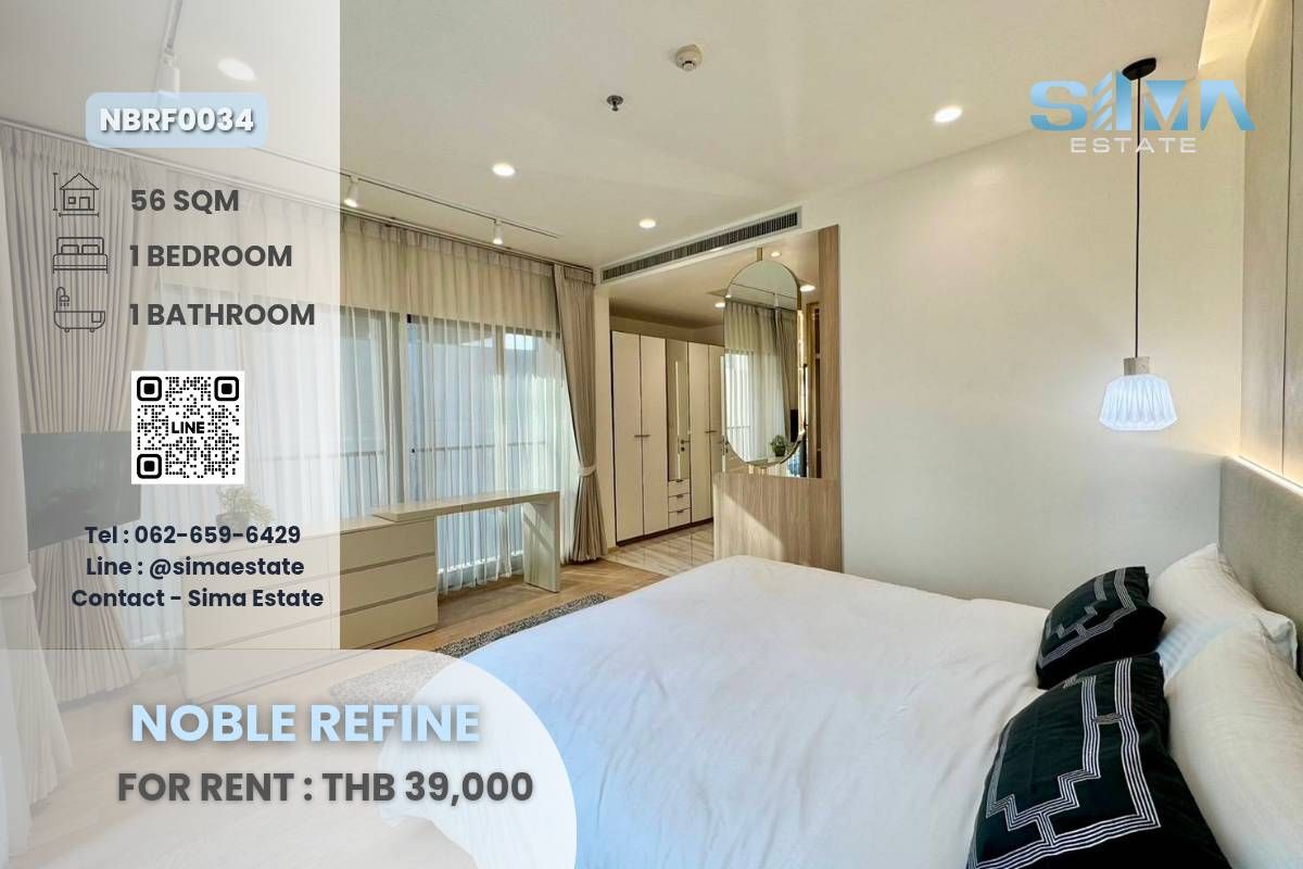 For RentCondoSukhumvit, Asoke, Thonglor : Rent ☁️NOPLLE Refine☁️ Beautiful room, well decorated Free ready to move in ☀️