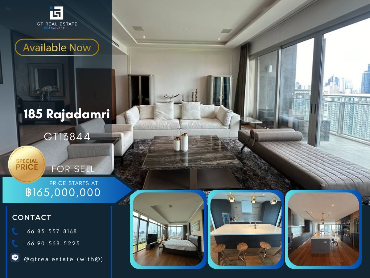 ขายคอนโดวิทยุ ชิดลม หลังสวน : คอนโด 185 Rajadamri เดินทางสะดวก ใกล้รถไฟฟ้าบีทีเอส มีรถรับส่ง ห้องสวย เฟอร์นิเจอร์ครบ พร้อมอยู่ทันที