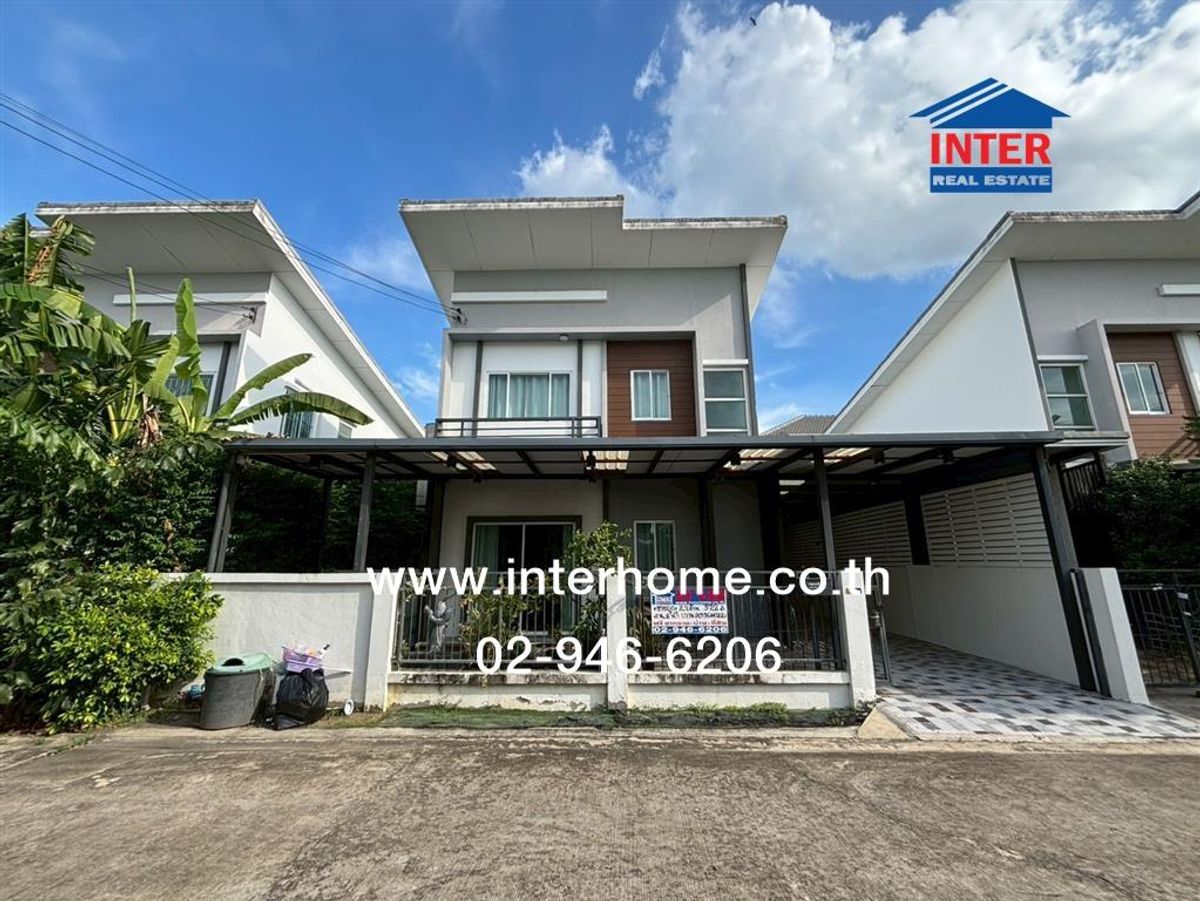 For SaleHouseNonthaburi, Bang Yai, Bangbuathong : 2 storey house, 37.2 sq.w., Lan SE OPER Village Kanchanaphisek-Khlong Road, near Central Westgate, Kanchanaphisek Road Rural Road, Nonthaburi 1009 Bang Bua Thong Nonthaburi