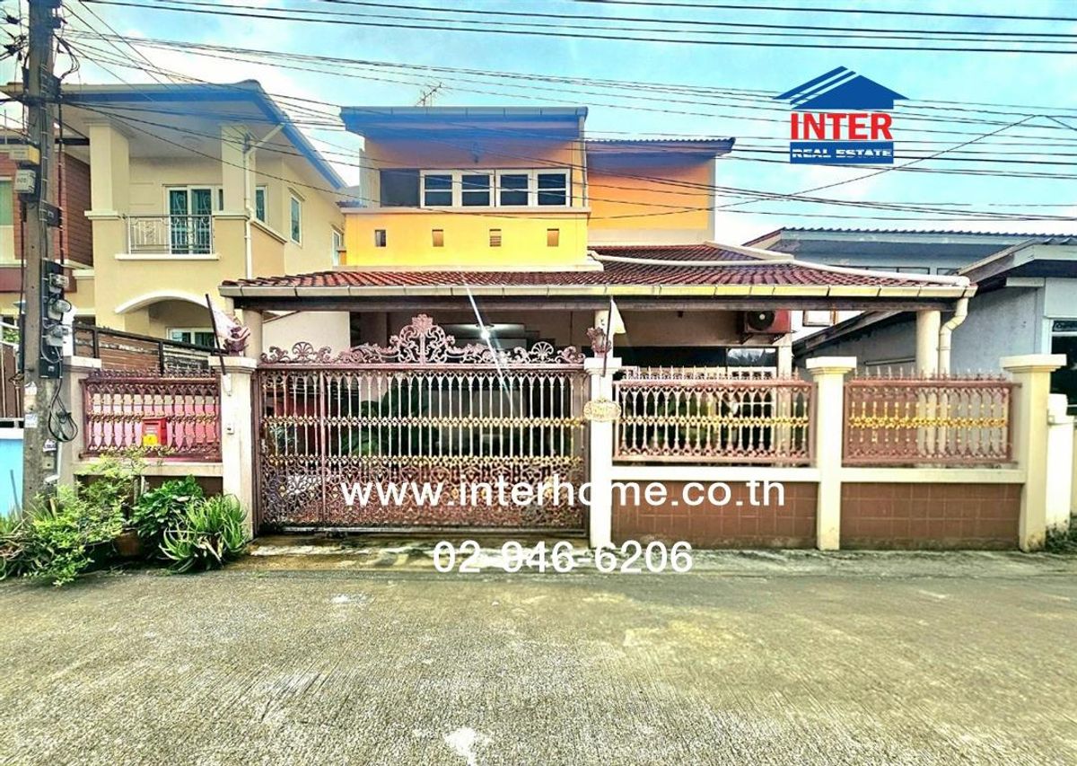 ขายบ้านปทุมธานี รังสิต ธรรมศาสตร์ : บ้านเดี่ยว 2 ชั้น 52 ตร.ว. ชุมชนจามรร่วมใจสามัคคี ใกล้ธูปะเตมีย์(สนามกีฬากองทัพอากาศ) ซอยลำลูกกา4 ลำลูกกา ปทุมธานี