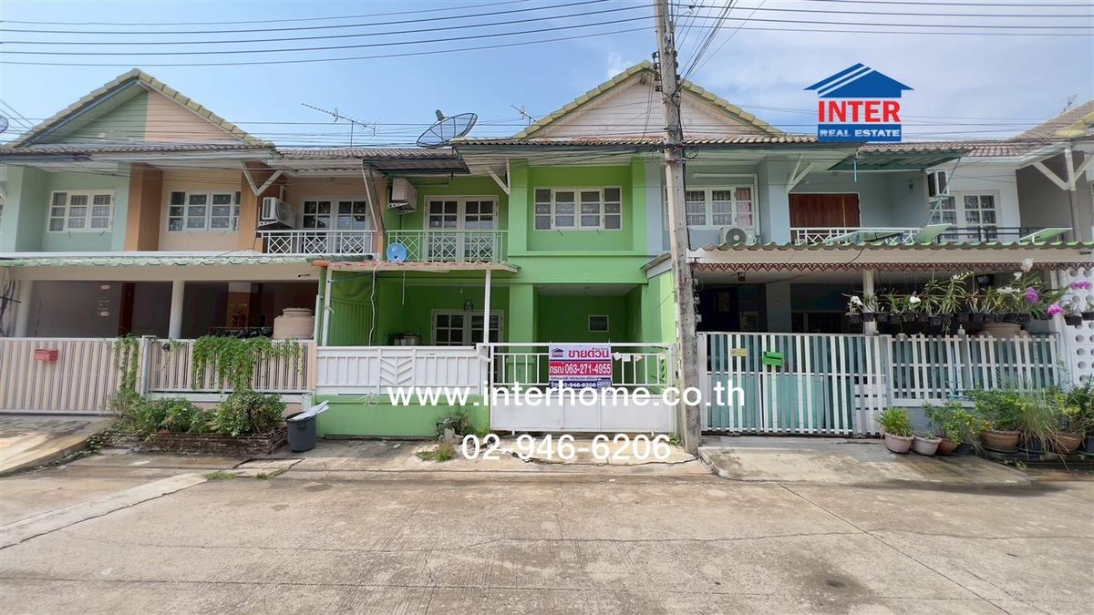 ขายทาวน์โฮมปทุมธานี รังสิต ธรรมศาสตร์ : ทาวน์เฮ้าส์ 2 ชั้น 18 ตร.ว. หมู่บ้านพฤกษา บี รังสิต-คลอง 3 ใกล้ห้างบิ๊กซีคลองสาม ถนนรังสิต-นครนายก ถนนเลียบคลองสาม คลองหลวง ปทุมธานี