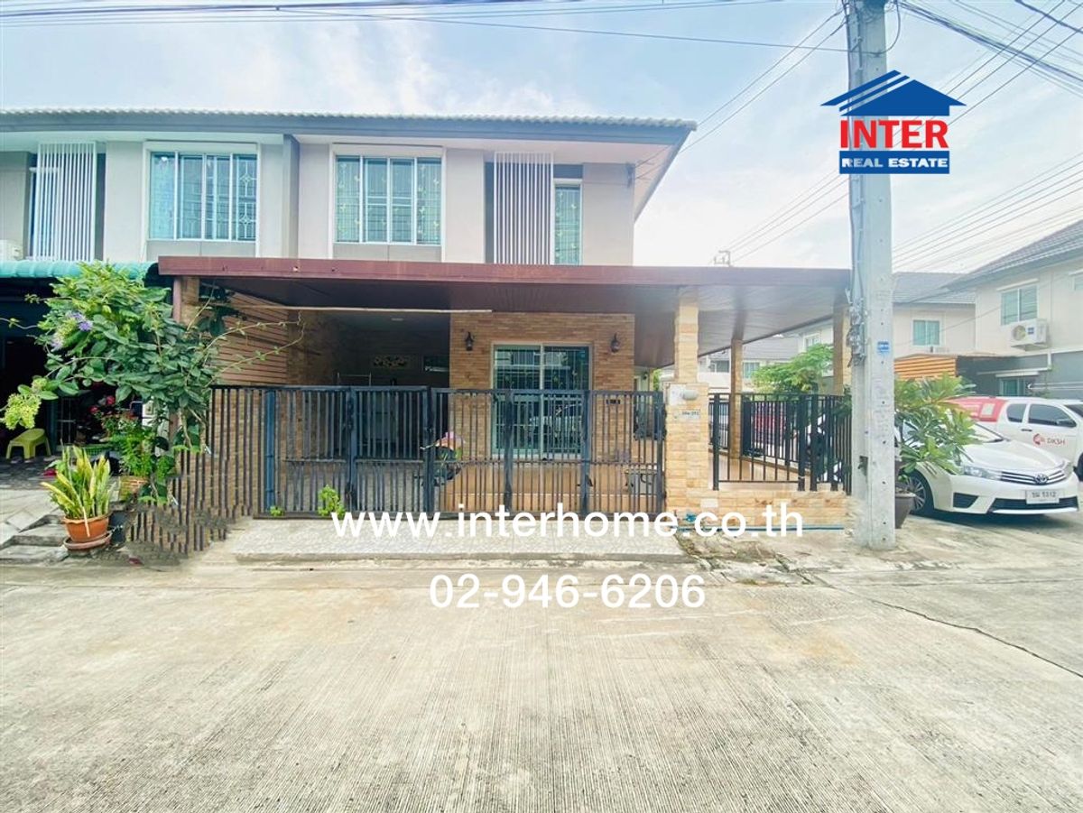 For SaleTownhomeNawamin, Ramindra : 2 -story townhouse 26.9 sq.w., Pruksa Ville Village 55/2 Ring-Ram Inthra Soi Khlong Nueng, Soi 13, Ram Inthra Road-Phraya Suren, Khlong Sam Wa District, Bangkok