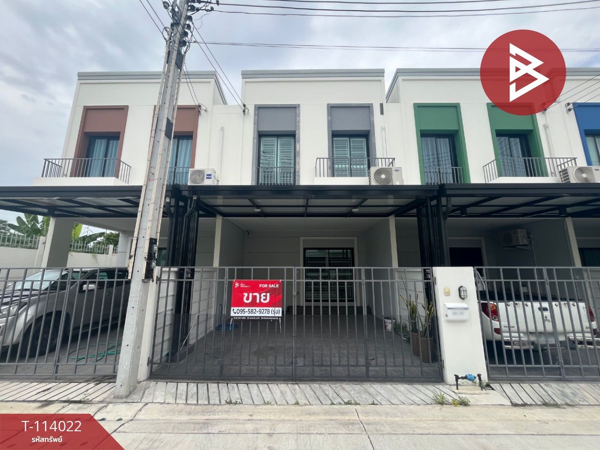 For SaleTownhomePattaya, Bangsaen, Chonburi : Townhouse for sale Manee Rin Village, Mid-Town, Amata-Don Hua Lo Chon Buri