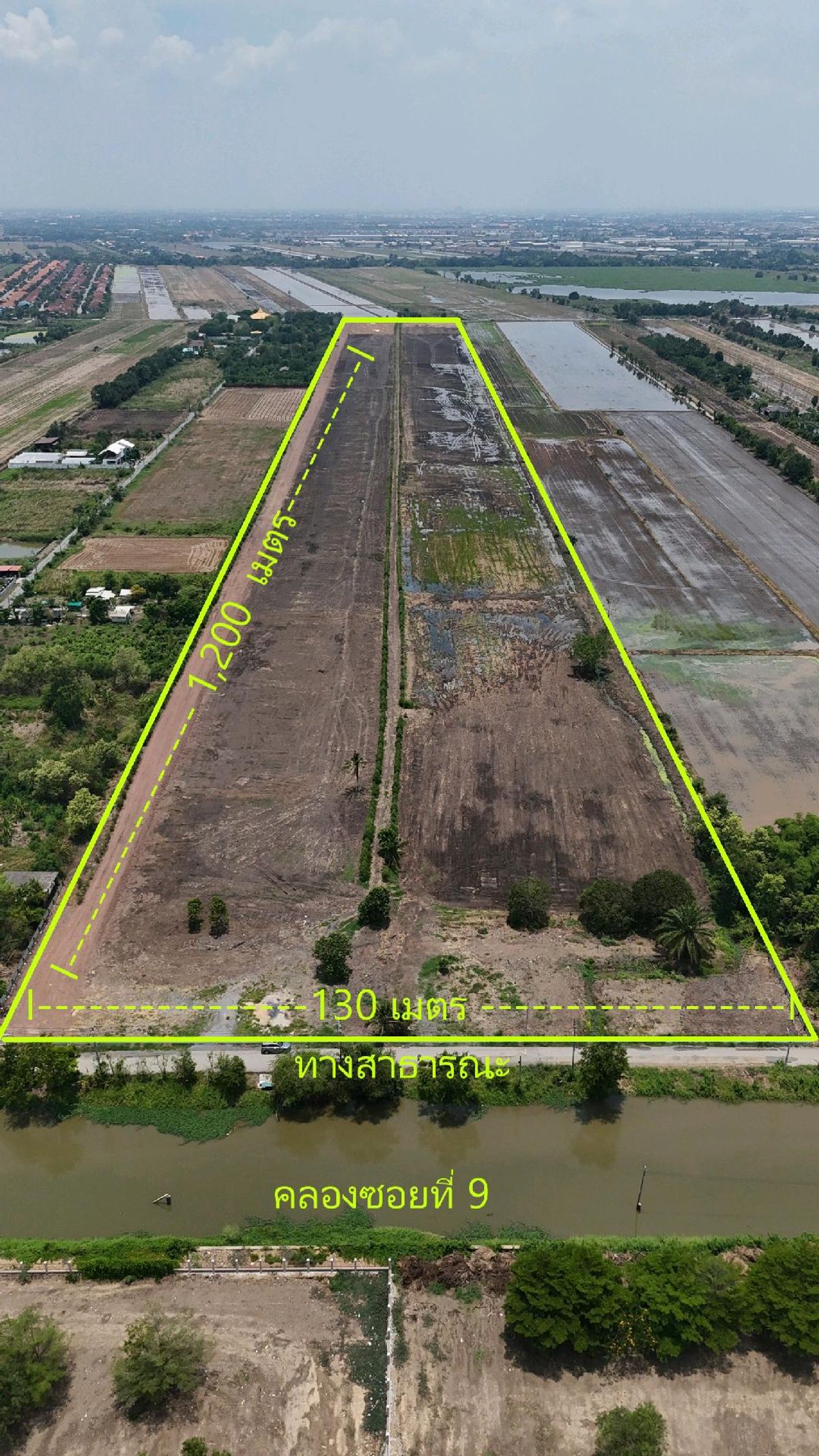 For SaleLandMin Buri, Romklao : Land for sale 99.5 rai