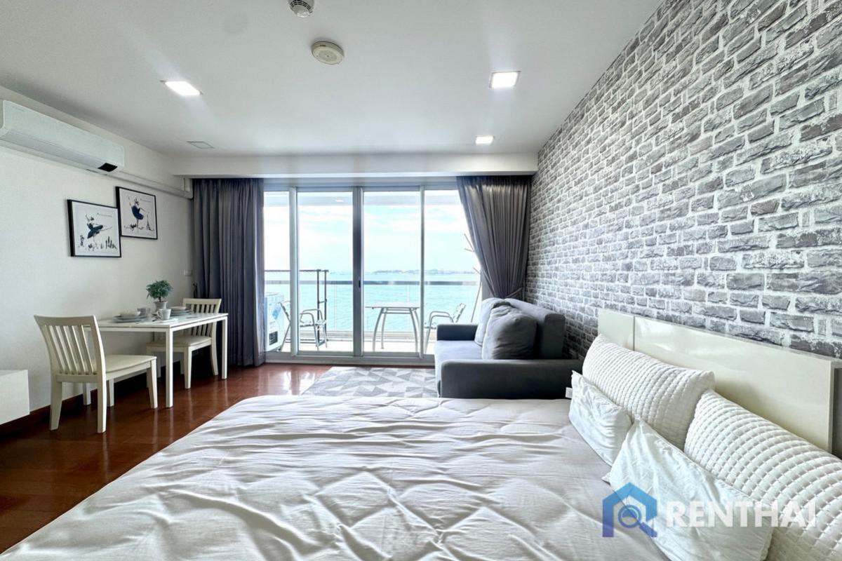 For SaleCondoPattaya, Bangsaen, Chonburi : The Palm Wongamat Beach for sale studio 32 sqm sea  view