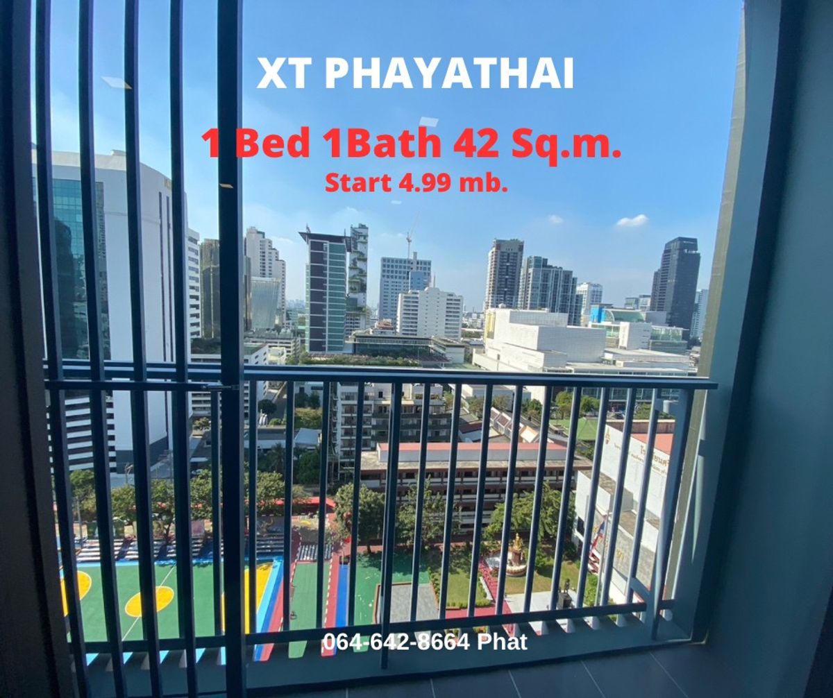 ขายคอนโดราชเทวี พญาไท : 𝗫𝗧 𝗣𝗵𝗮𝘆𝗮𝘁𝗵𝗮𝗶 1Bed 1Bath 42sq.m. Start 5.49mb. contact 0646428664 (Phat) 