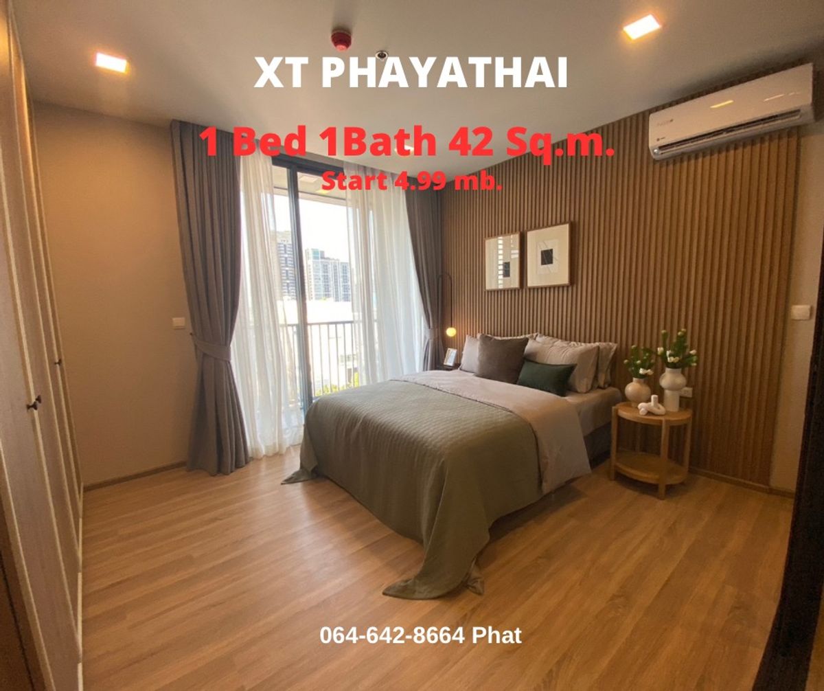 ขายคอนโดราชเทวี พญาไท : 𝗫𝗧 𝗣𝗵𝗮𝘆𝗮𝘁𝗵𝗮𝗶 1Bed 1Bath 42sq.m. Start 5.49mb. contact 0646428664 (Phat) 