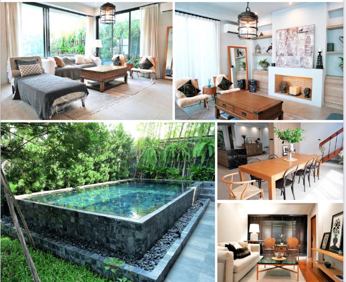 บ้านสุขุมวิท อโศก ทองหล่อ : Modern house for rent&sale 4Bed4Bath with private swimming pool at sukhumit71