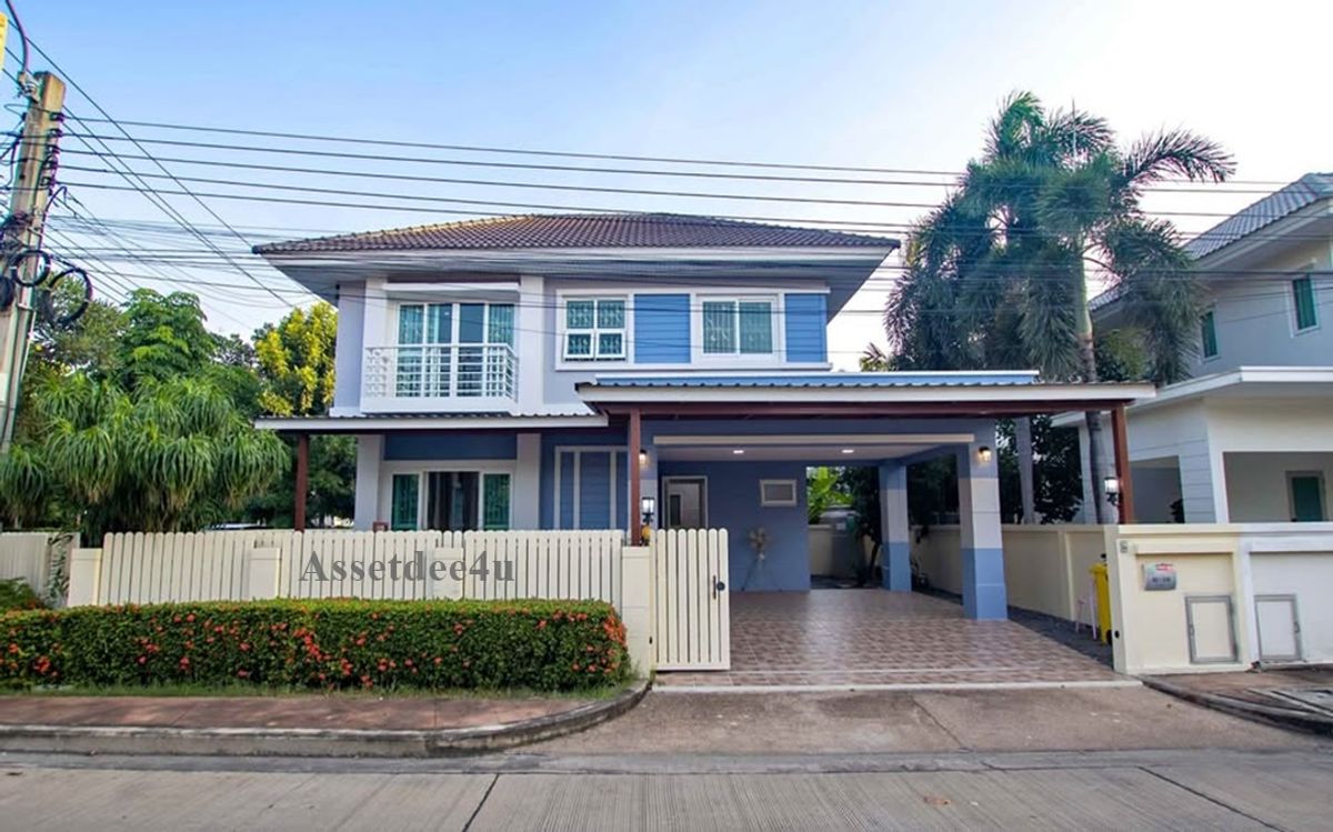 ให้เช่าบ้านนนทบุรี บางใหญ่ บางบัวทอง : บ้านเช่าบางใหญ่ AH562 ให้เช่าบ้านเดี่ยวหลังมุม เพอร์เฟค พาร์ค พระราม5-บางใหญ่ เลี้ยงสัตว์ได้ บ้านหันหน้าทิศเหนือ