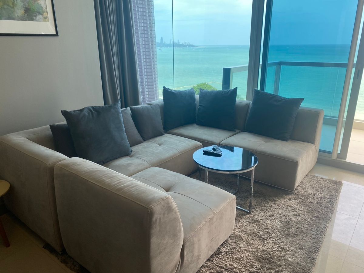 ขายคอนโดพัทยา บางแสน ชลบุรี สัตหีบ : for sale condo the palm wongamt beach front pattaya 2 Bed (S03-2085) 