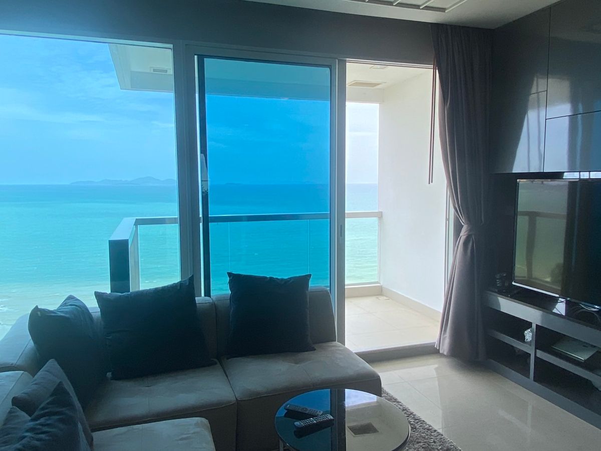 ขายคอนโดพัทยา บางแสน ชลบุรี สัตหีบ : for sale condo the palm wongamt beach front pattaya 2 Bed (S03-2085) 