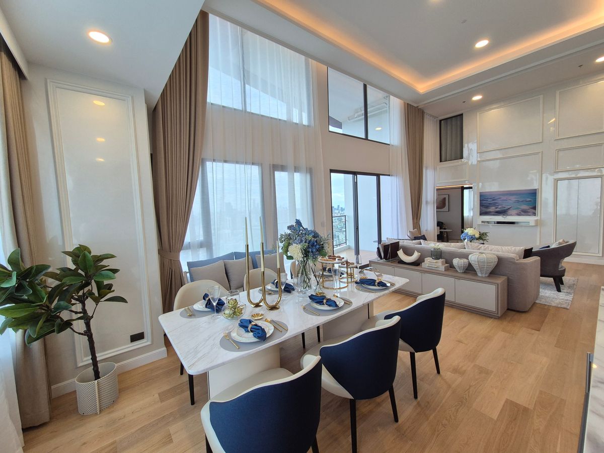 For SaleCondoRama9, Petchburi, RCA : 🔥( DUPLEX PENTHOUSE!! ) #Special room Landmark @MRTA Station Rama 9, hotel-style service, Branded Residences