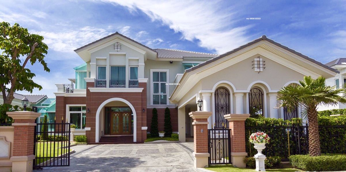ขายบ้านแจ้งวัฒนะ เมืองทอง : ขายคฤหาสน์หรู แปลงมุม พลูวิลล่า pool villa บ้านหรู Prukpirom Rachapruk-Ratanathibet พฤกษ์ภิรมย์ ราชพฤกษ์-รัตนาธิเบศร์ แปลงมุม 