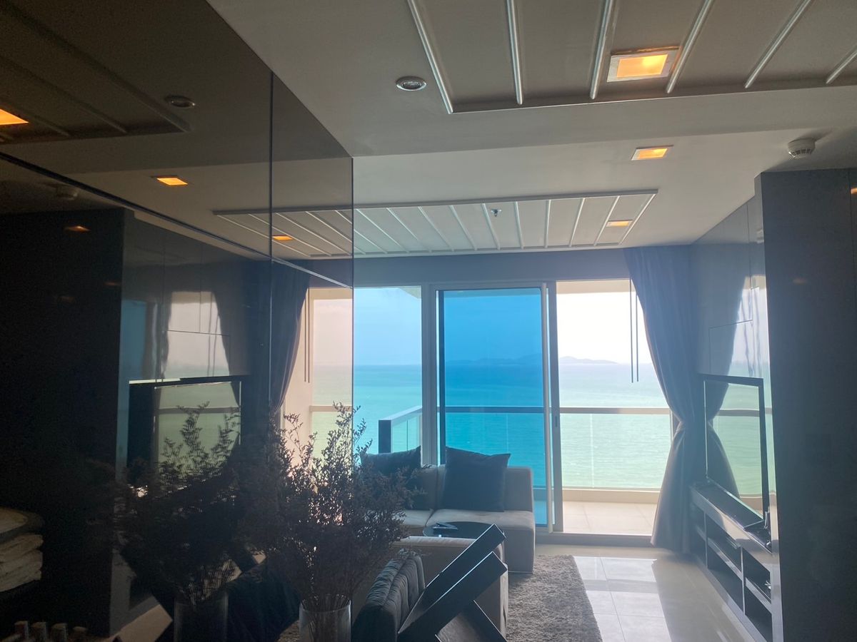 ขายคอนโดพัทยา บางแสน ชลบุรี สัตหีบ : for sale condo the palm wongamt beach front pattaya 2 Bed (S03-2085) 