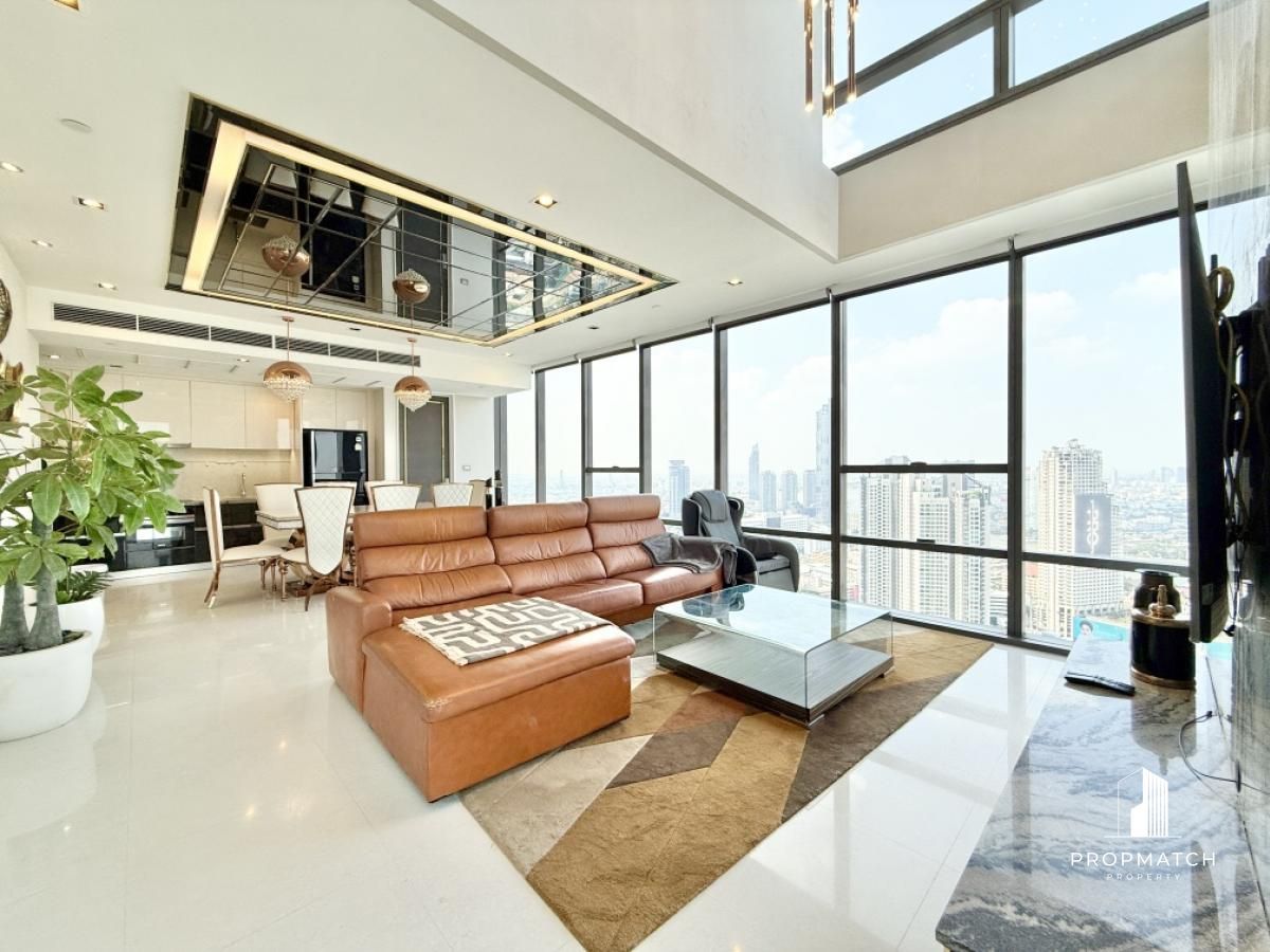 For RentCondoSathorn, Narathiwat : ✨flash deal ✨The Bangkok Sathorn (1Bed2Bath120.52SQM). Completely decorated !! Only 120,000 baht per month Tel.0981315848 @propmatch