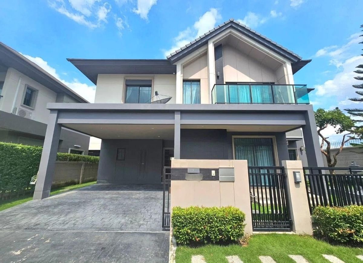 For RentHouseRama5, Ratchapruek, Bangkruai : Rent a luxury house with GLASSHOUSE & Amp; Beautiful garden behind the corner near Rama 5 circulation