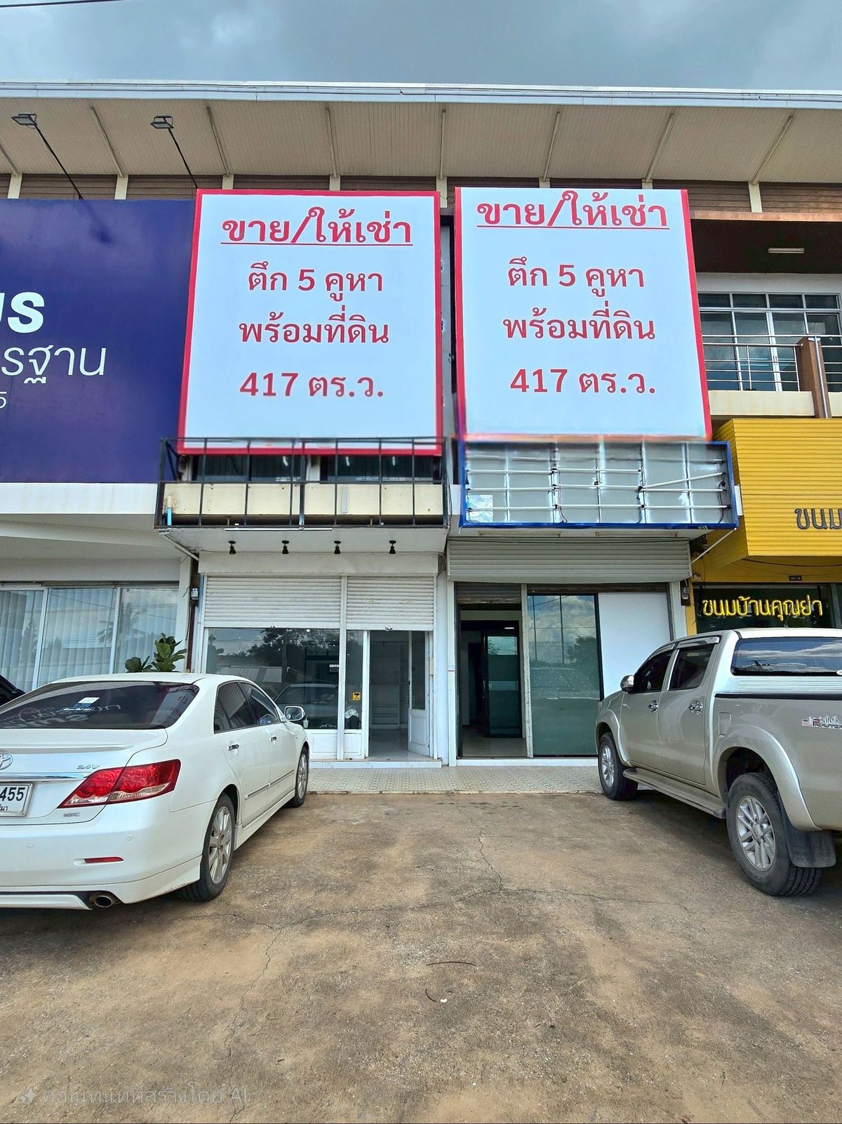 ขายอาคารพาณิชย์โคราช นครราชสีมา : ขายอาคารพาณิชย์ทำเลทอง เส้นสุระ 2ใกล้ทางลง m6 แค่ 1.8 กม. พร้อมที่จอดรถขนาดใหญ่ด้านหลัง ติดถนนเส้นสุระ  2  ทั้งหมด 5 คูหา บนที่ 1 ไร่กว่าๆ ในราคาแค่ 35 ล้านบาท  