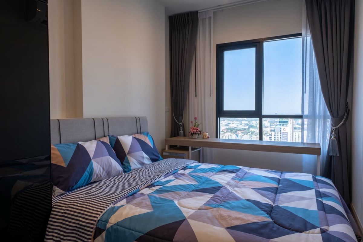 For RentCondoBangna, Bearing, Lasalle : ✨ Condo for rent Nich Mono Sukhumvit-Bearing, 27, south, near BTS, full furniture !!