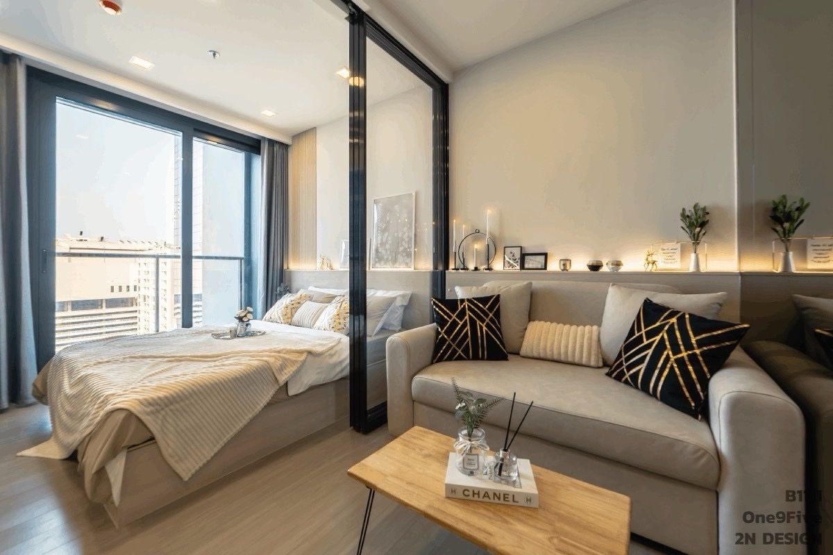 For RentCondoRama9, Petchburi, RCA : One9Five, beautiful, elegant decoration