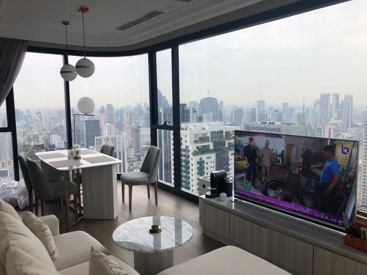 ให้เช่าคอนโดสุขุมวิท อโศก ทองหล่อ : 𝐅𝐨𝐫 𝐑𝐞𝐧𝐭 : Aston Asoke 2Bed 2 Bath 67sqm 80k/month 