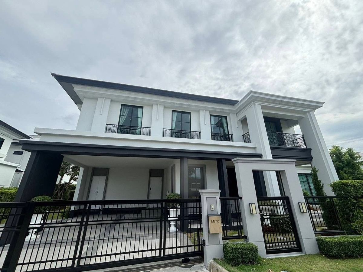 For SaleHouseChaengwatana, Muangthong : Sell ​​luxury houses behind the modern style corner Decorated ready to move in