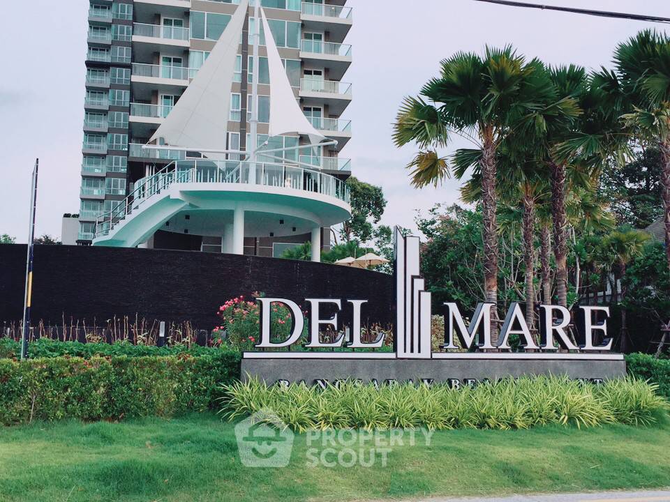For SaleCondoPattaya, Bangsaen, Chonburi : 1-BR Condo at Del Mare Condominium close to Bangsaray