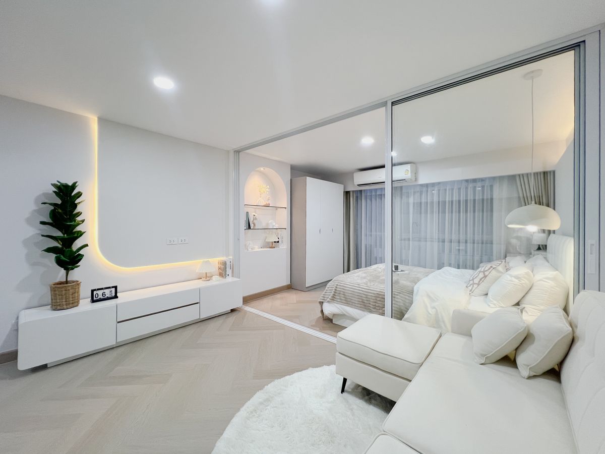 For SaleCondoLadprao101, Happy Land, The Mall Bang Kapi : Do not buy now, regret bad !!!! This price does not come often. Ladprao Condo Low Rise 32 sqm. The room barrier is ready.