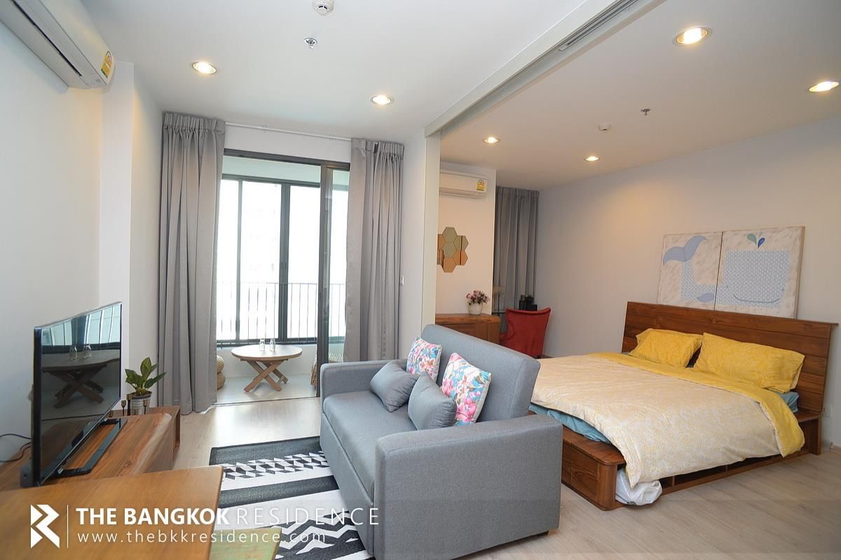 ให้เช่าคอนโดราชเทวี พญาไท : ให้เช่าด่วนห้องสวยตกแต่งครบ Ideo Q Rachthewi 1B1B 34sqm. 19K/Month เท่านั้น