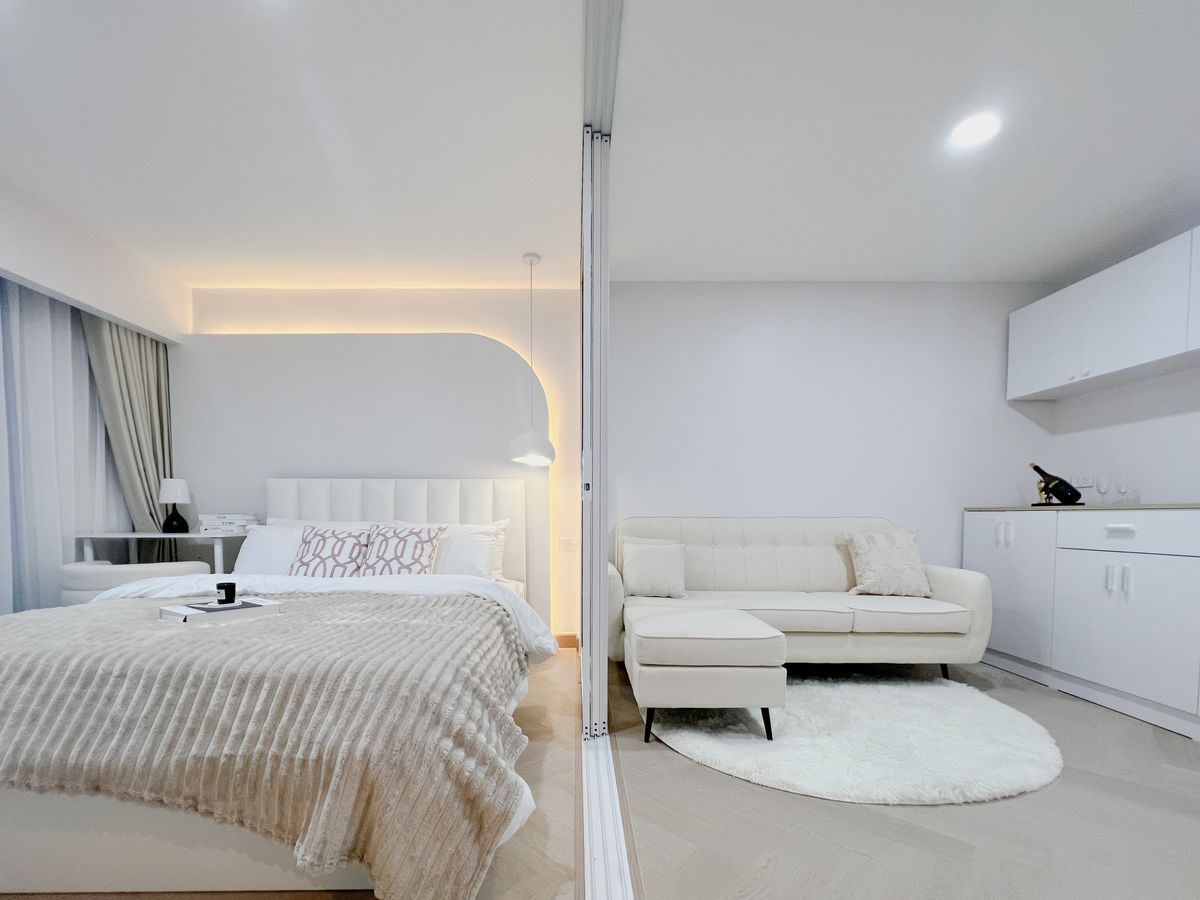 For SaleCondoLadprao101, Happy Land, The Mall Bang Kapi : Do not buy now, regret bad !!!! This price does not come often. Ladprao Condo Low Rise 32 sqm. The room barrier is ready.