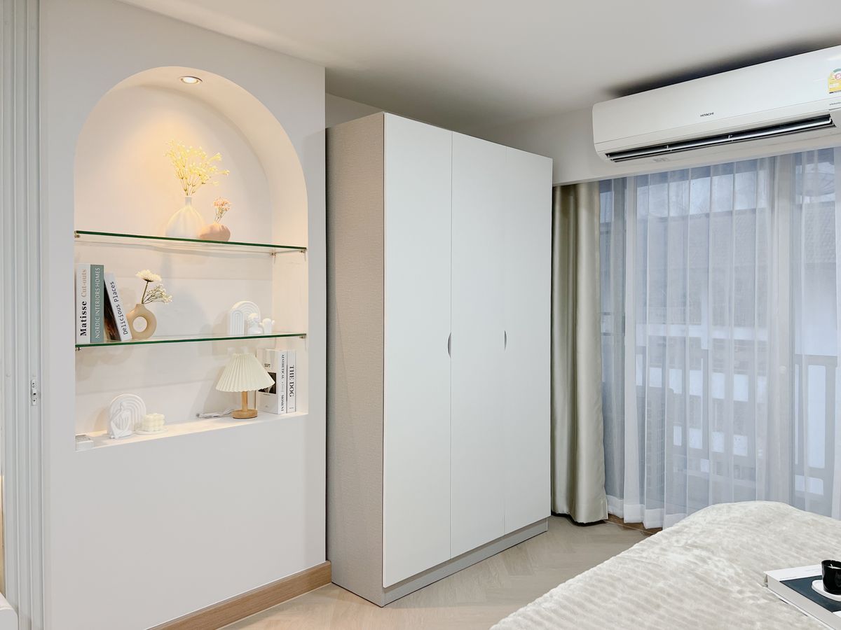 For SaleCondoLadprao101, Happy Land, The Mall Bang Kapi : Do not buy now, regret bad !!!! This price does not come often. Ladprao Condo Low Rise 32 sqm. The room barrier is ready.