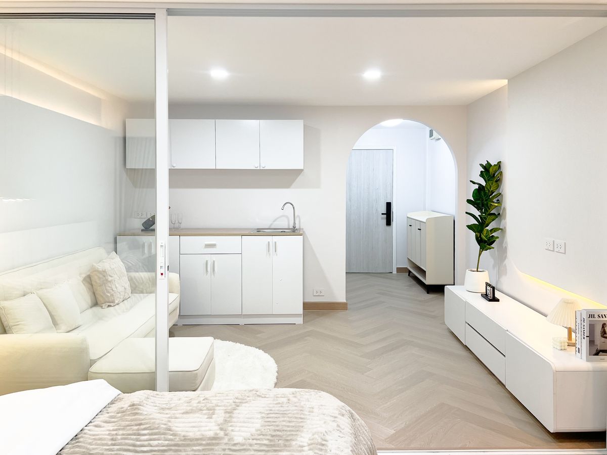 For SaleCondoLadprao101, Happy Land, The Mall Bang Kapi : Do not buy now, regret bad !!!! This price does not come often. Ladprao Condo Low Rise 32 sqm. The room barrier is ready.