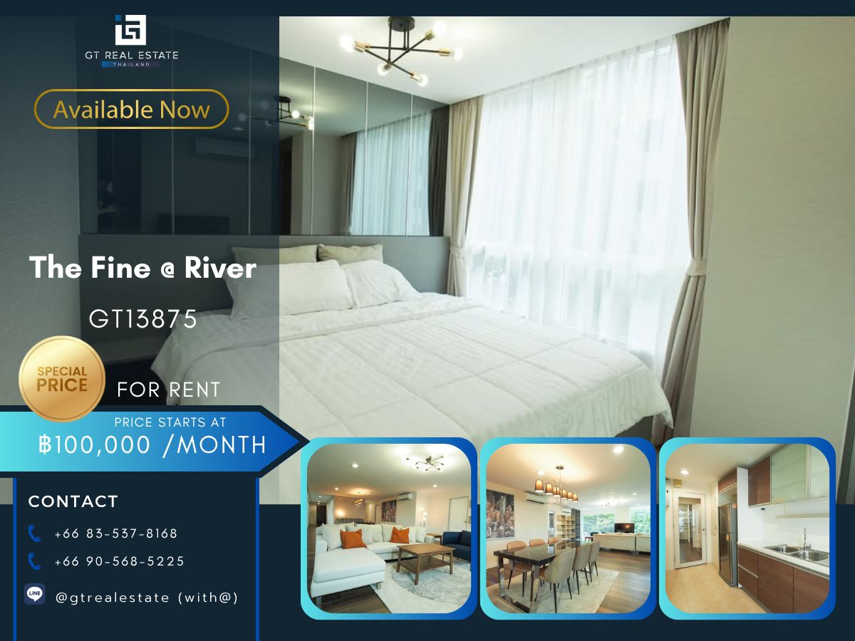 For RentCondoWongwianyai, Charoennakor : The Fine @ River Condo is convenient to travel near the BTS Skytrain. There is a beautiful room shuttle. Ready to stay immediately