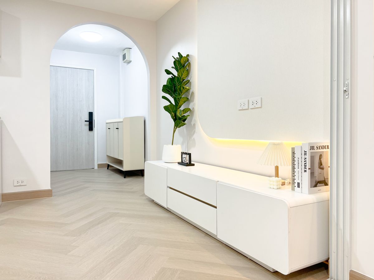 For SaleCondoLadprao101, Happy Land, The Mall Bang Kapi : Do not buy now, regret bad !!!! This price does not come often. Ladprao Condo Low Rise 32 sqm. The room barrier is ready.