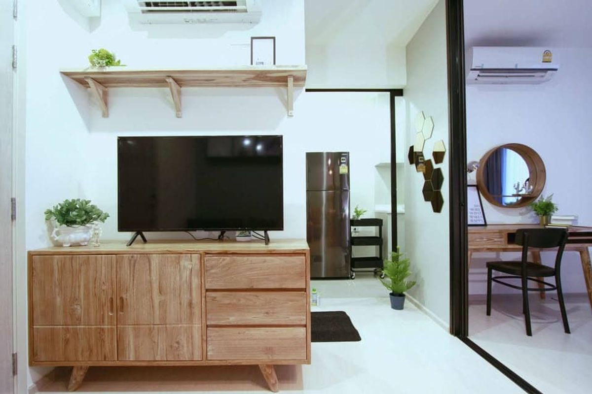 For RentCondoRama9, Petchburi, RCA : For rent ✨ Life Asoke ✨ Fully furnished and equipped with electrical appliances, near MRT