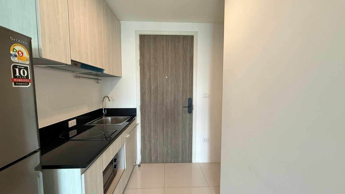 For RentCondoSamut Prakan,Samrong : ✨ Condo for rent, ready to stay in the Nich Monochang Sukhumvit Project - Grandfather Chao, fully decorated in a new room, good location next to BTS Grandfather 